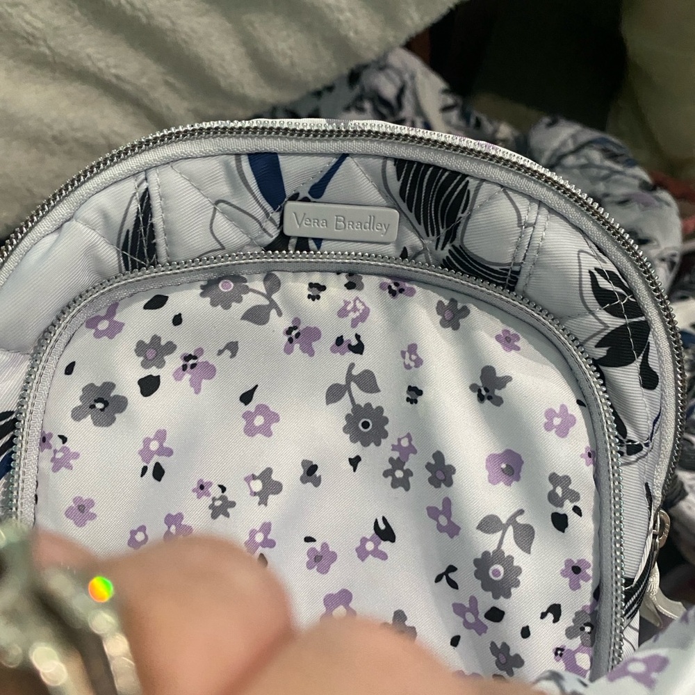 Vera Bradley Utility Sling Backpack “Twilight Garden” - Picture 3 of 8